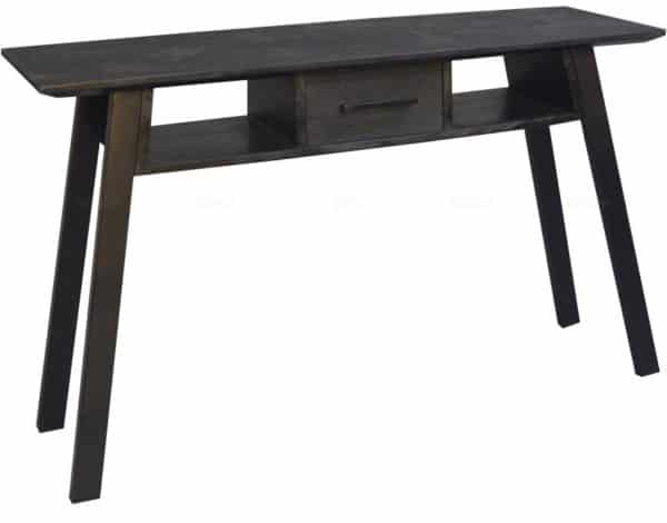 berlin 1 drawer console table black 120 3