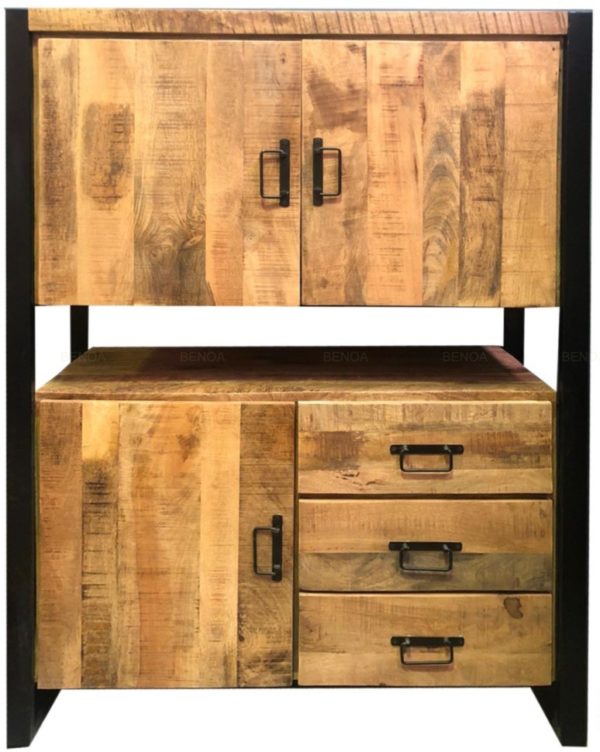 britt 3 door 3 drawer cabinet 115