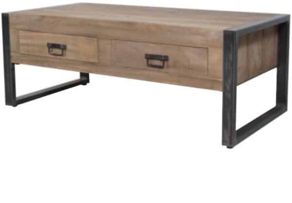 fugees 2 drawer coffee table 120