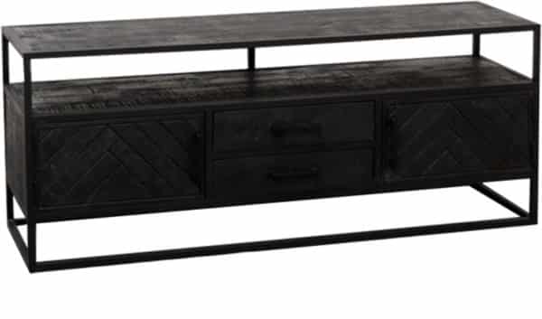 jax tv cabinet with drawers black 150 200 3